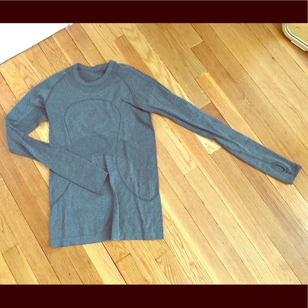 Lululemon swiftly long sleeve gray shirt - 6